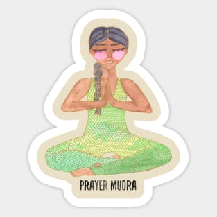 Prayer Mudra Sticker